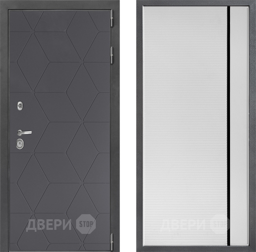 Дверь Дверной континент ДК-3/744 ФЛ-757 Черное Стекло Софт милк в Серпухове