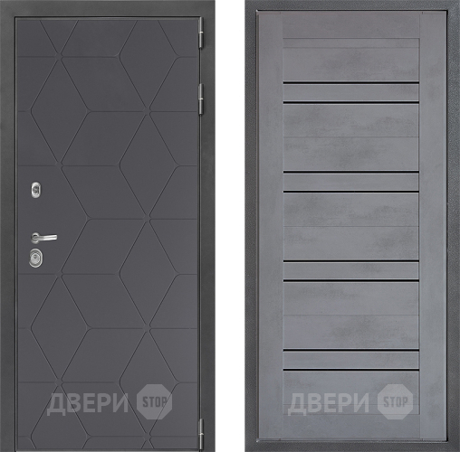 Дверь Дверной континент ДК-3/744 ФЛ-49 Бетон серый в Серпухове