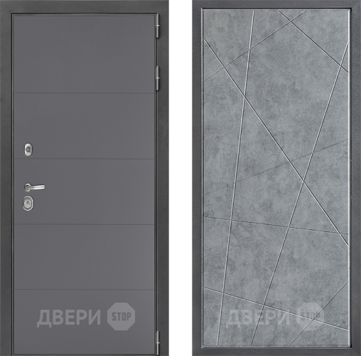 Дверь Дверной континент ДК-3/649 ФЛ-655 Бетон серый в Серпухове