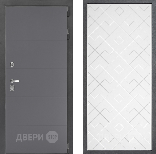 Дверь Дверной континент ДК-3/649 ФЛ-Тиффани Белый софт в Серпухове