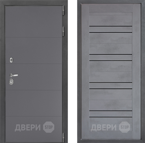 Дверь Дверной континент ДК-3/649 ФЛ-49 Бетон серый в Серпухове