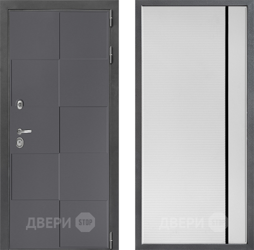 Дверь Дверной континент ДК-3/606 ФЛ-757 Черное Стекло Софт милк в Серпухове