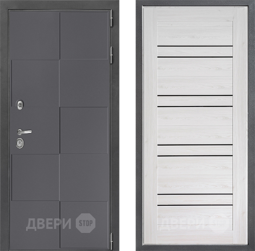 Входная металлическая Дверь Дверной континент ДК-3/606 ФЛ-49 Сосна белая в Серпухове
