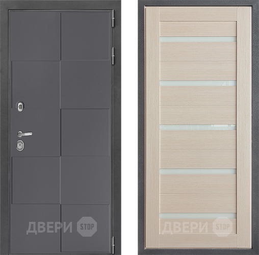 Входная металлическая Дверь Дверной континент ДК-3/606 ФЛ-47 Лиственница белая в Серпухове