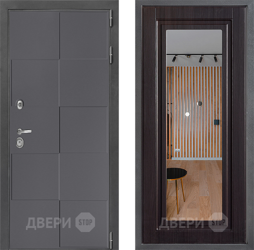 Дверь Дверной континент ДК-3/606 ФЛЗ Зеркало Венге в Серпухове