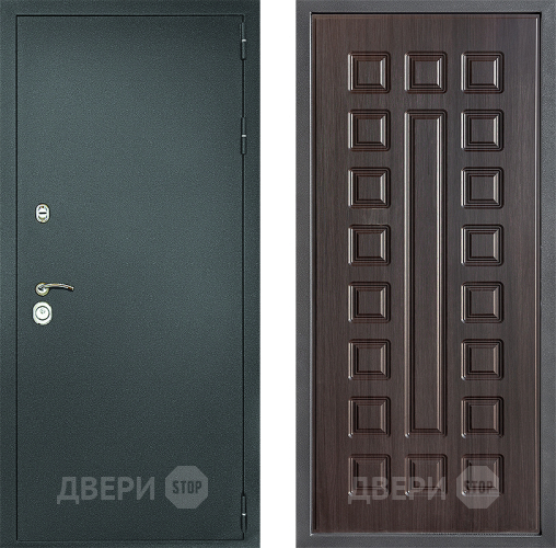 Дверь Дверной континент Рубикон Серебро Дизайн ФЛ-183 Венге в Серпухове