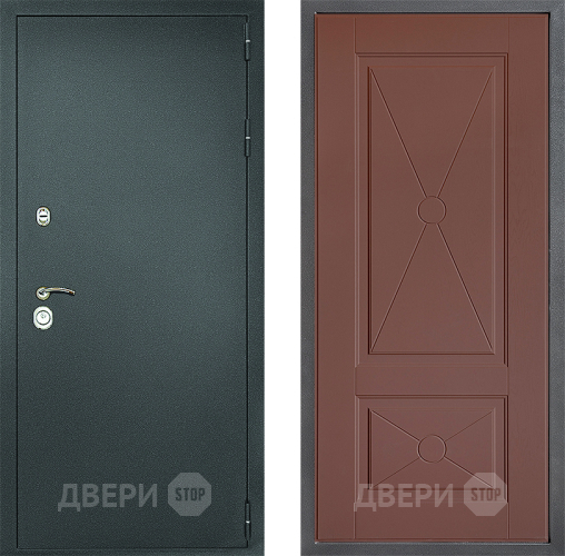 Дверь Дверной континент Рубикон Серебро Дизайн ФЛ-617 Ясень шоколадный в Серпухове