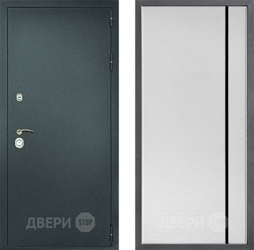 Дверь Дверной континент Рубикон Серебро Дизайн ФЛ-757 Черное Стекло Софт милк в Серпухове