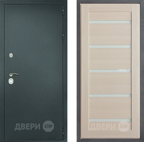 Входная металлическая Дверь Дверной континент Рубикон Серебро Дизайн ФЛ-47 Капучино в Серпухове