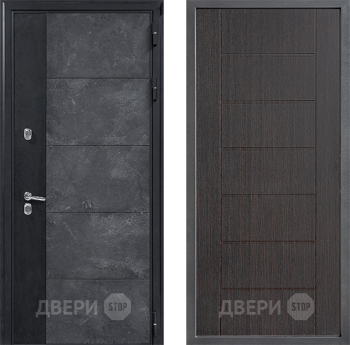 Дверь Дверной континент ДК-15 Бетон ТЕРМО ФЛ-Лайн Венге в Серпухове