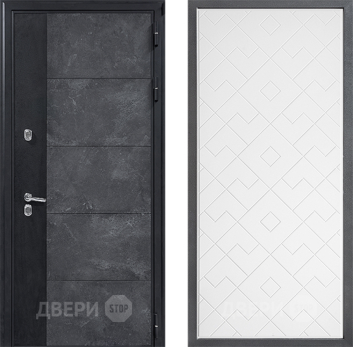 Дверь Дверной континент ДК-15 Бетон ТЕРМО ФЛ-Тиффани Белый софт в Серпухове
