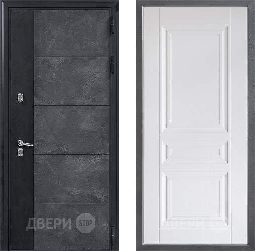Дверь Дверной континент ДК-15 Бетон ТЕРМО ФЛ-243 Альберо Браш серебро в Серпухове