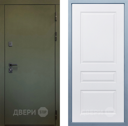 Входная металлическая Дверь Дива МД-61 Д-13 Белый в Серпухове