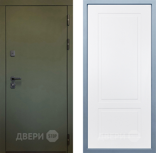 Входная металлическая Дверь Дива МД-61 Н-7 Белый в Серпухове