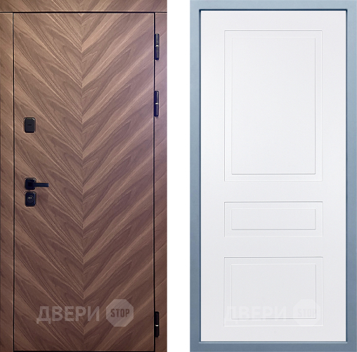 Входная металлическая Дверь Дива МД-98 Н-13 Белый в Серпухове