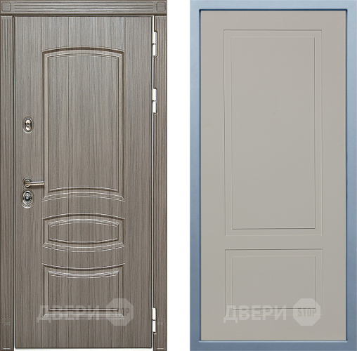 Входная металлическая Дверь Дива МД-42 Н-7 Шампань в Серпухове