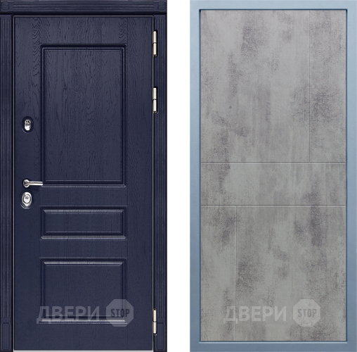 Входная металлическая Дверь Дива МД-45 М-1 Бетон темный в Серпухове