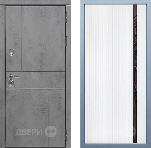 Входная металлическая Дверь Дива МД-48 МХ-46 Белый матовый в Серпухове