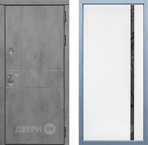 Входная металлическая Дверь Дива МД-48 МХ-47 Белый матовый в Серпухове