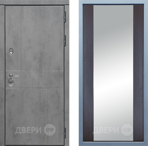Входная металлическая Дверь Дива МД-48 Д-15 Зеркало Венге в Серпухове