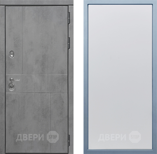 Входная металлическая Дверь Дива МД-48 Н-1 Белый в Серпухове