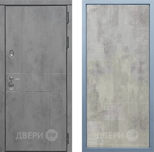 Входная металлическая Дверь Дива МД-48 Д-4 Бетон темный в Серпухове
