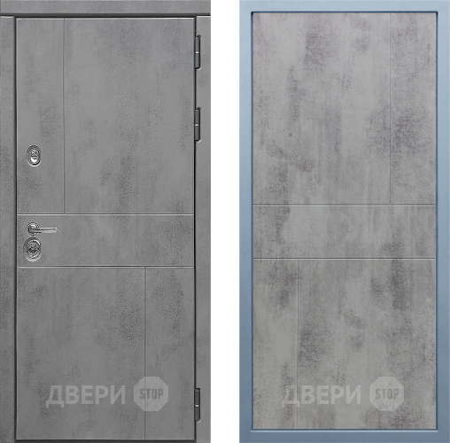 Входная металлическая Дверь Дива МД-48 М-1 Бетон темный в Серпухове