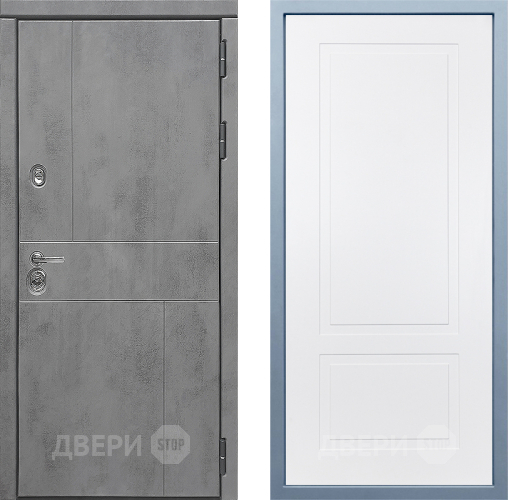 Входная металлическая Дверь Дива МД-48 Н-7 Белый в Серпухове