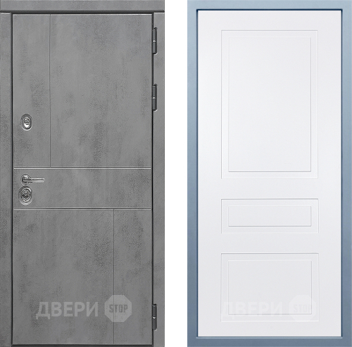 Входная металлическая Дверь Дива МД-48 Н-13 Белый в Серпухове