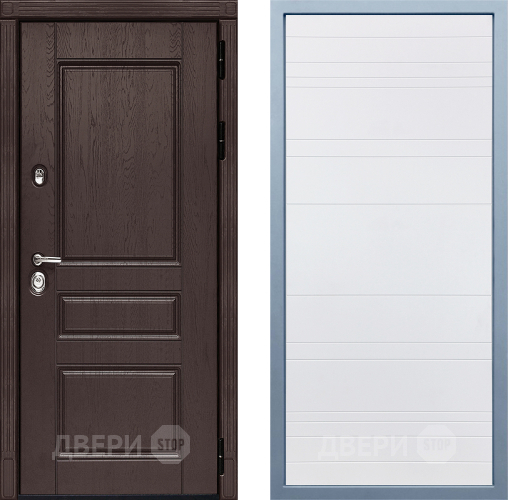 Входная металлическая Дверь Дива МД-90 Д-5 Белый в Серпухове