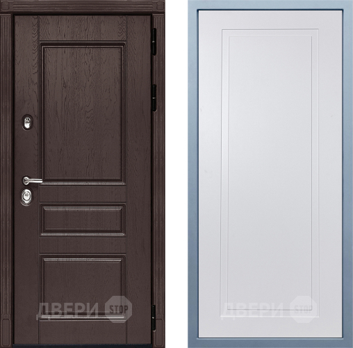Входная металлическая Дверь Дива МД-90 Н-10 Белый в Серпухове