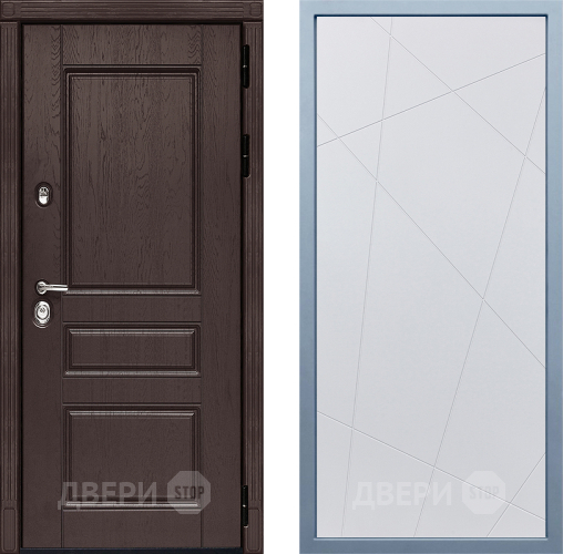 Входная металлическая Дверь Дива МД-90 Д-11 Белый в Серпухове