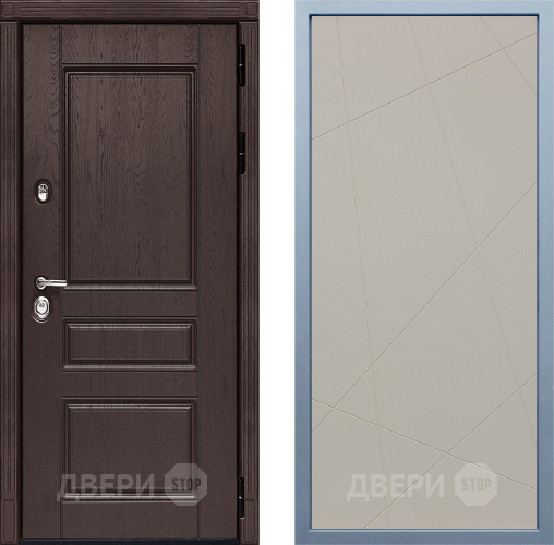 Входная металлическая Дверь Дива МД-90 Д-11 Шампань в Серпухове