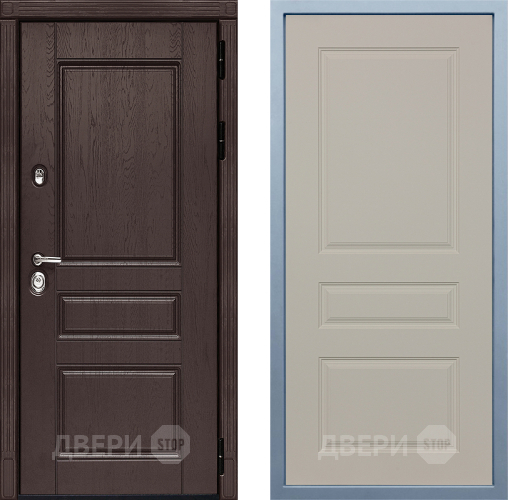 Входная металлическая Дверь Дива МД-90 Д-13 Шампань в Серпухове