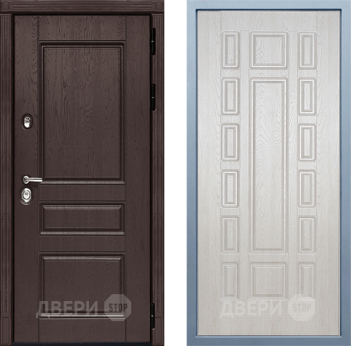 Входная металлическая Дверь Дива МД-90 М-2 Дуб филадельфия крем в Серпухове