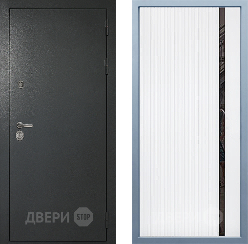 Входная металлическая Дверь Дива МД-40 Титан МХ-46 Белый матовый в Серпухове