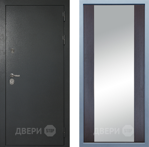 Дверь Дива МД-40 Титан Д-15 Зеркало Венге в Серпухове