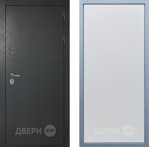 Входная металлическая Дверь Дива МД-40 Титан Н-1 Белый в Серпухове