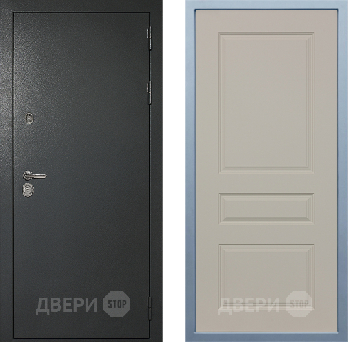 Входная металлическая Дверь Дива МД-40 Титан Д-13 Шампань в Серпухове