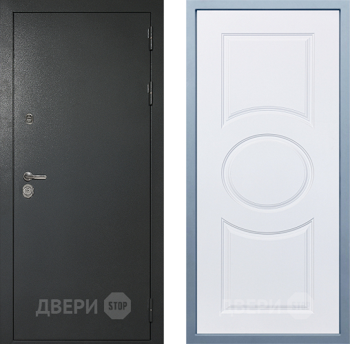 Входная металлическая Дверь Дива МД-40 Титан М-30 Белый в Серпухове