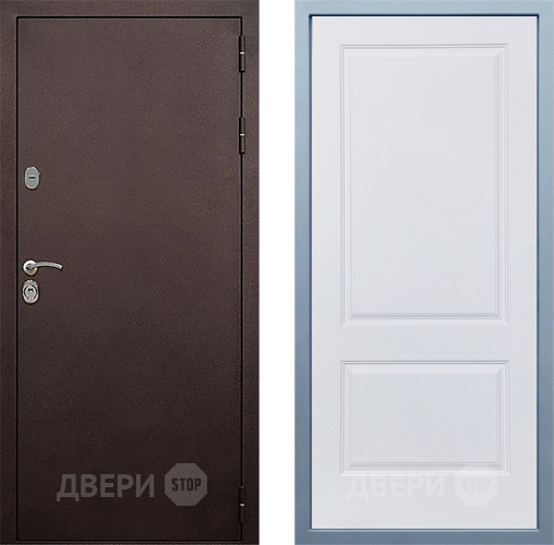 Дверь Дива МД-40 Медь Д-7 Белый в Серпухове