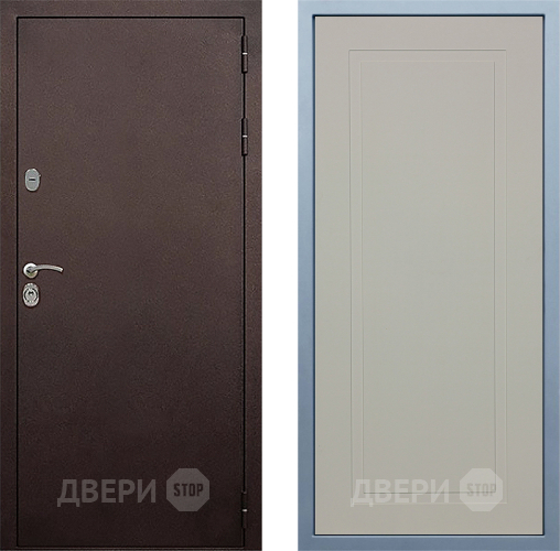 Входная металлическая Дверь Дива МД-40 Медь Н-10 Шампань в Серпухове