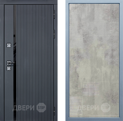Входная металлическая Дверь Дива МХ-46 STR Д-4 Бетон темный в Серпухове