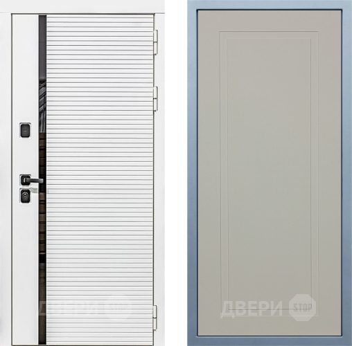 Входная металлическая Дверь Дива МХ-45 Белая STR Н-10 Шампань в Серпухове