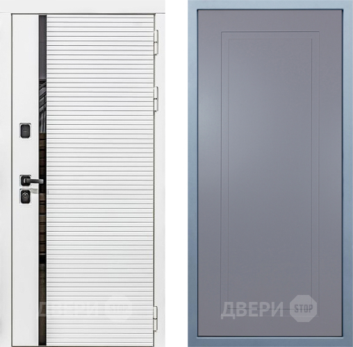 Дверь Дива МХ-45 Белая STR Н-10 Силк Маус в Серпухове