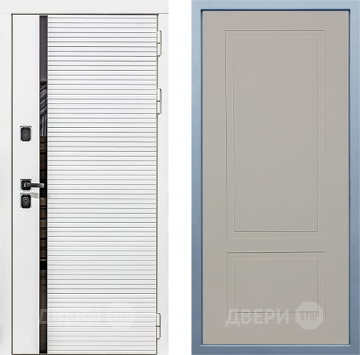 Входная металлическая Дверь Дива МХ-45 Белая STR Н-7 Шампань в Серпухове