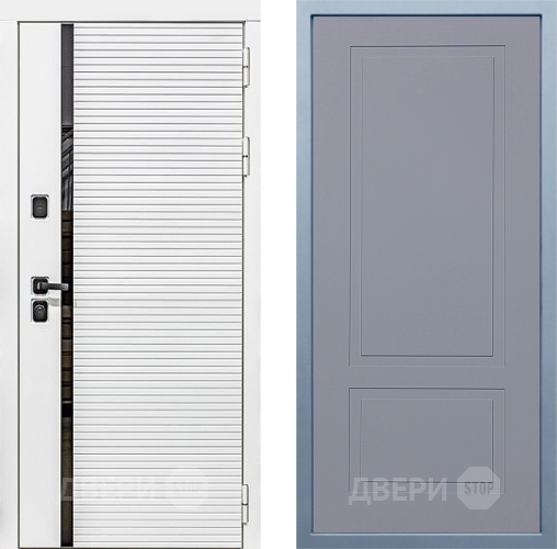 Дверь Дива МХ-45 Белая STR Н-7 Силк Маус в Серпухове