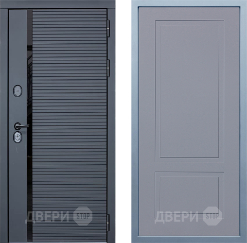 Входная металлическая Дверь Дива МХ-45 STR Н-7 Силк Маус в Серпухове