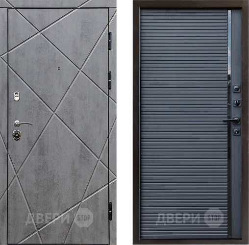 Дверь Престиж Лучи Porte Черный кварц в Серпухове