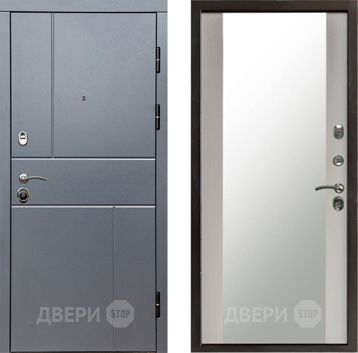 Дверь Престиж Горизонт Грэй Зеркало Лиственница белая в Серпухове